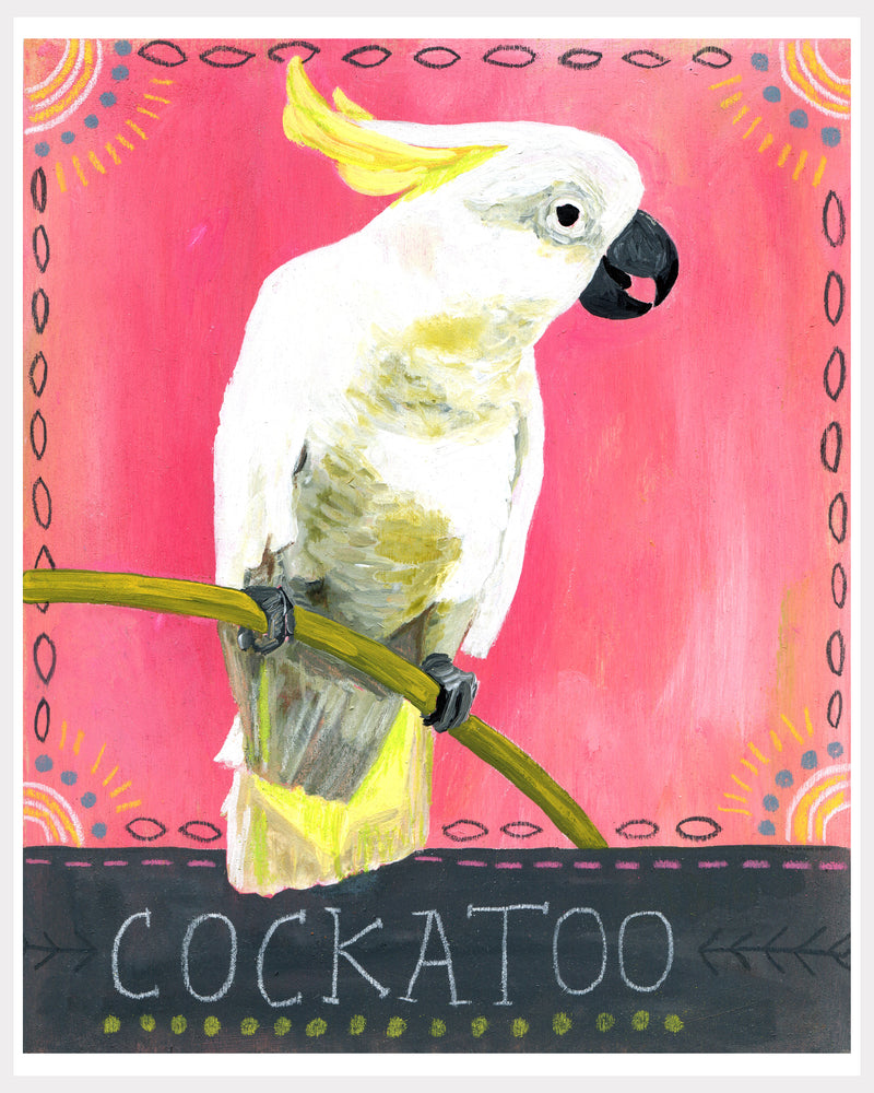 Animal Totem Print - Cockatoo