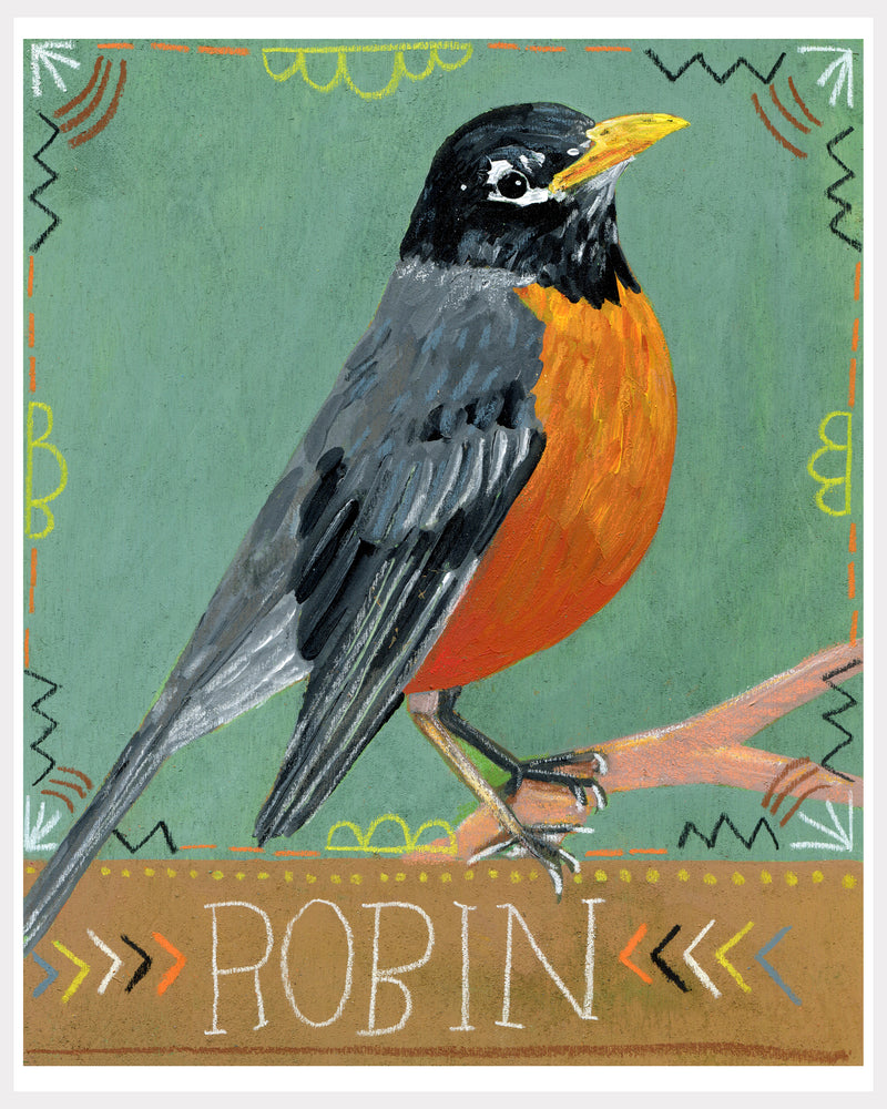 Animal Totem Print - Robin