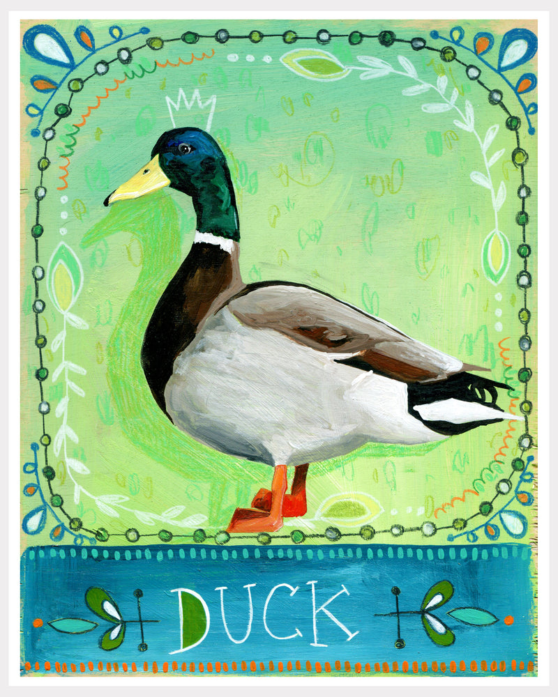 Animal Totem Print - Duck