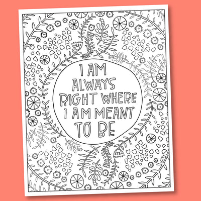 [Art For Self-Care] Here's a FREE coloring sheet for you!