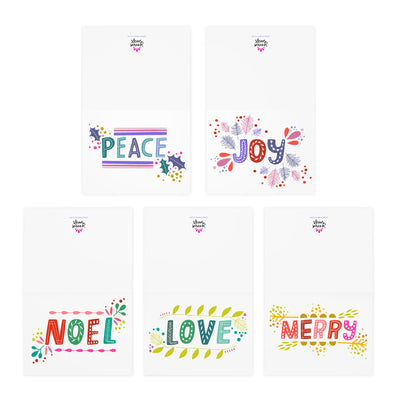 Holiday Joy Greeting Cards | Assorted 5-Pack