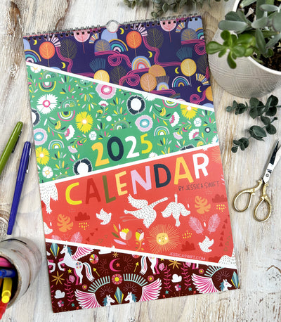 2025 Pattern Wall Calendar