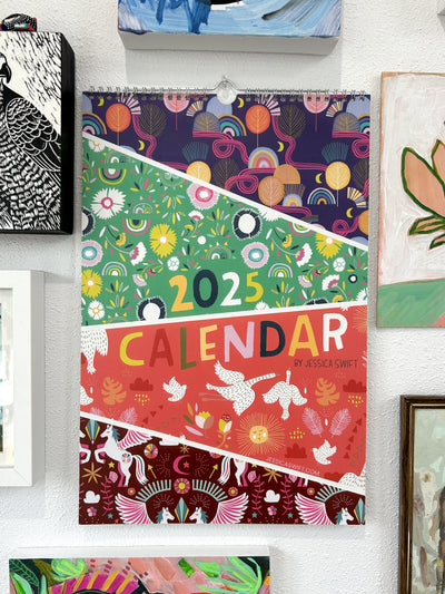 2025 Pattern Wall Calendar