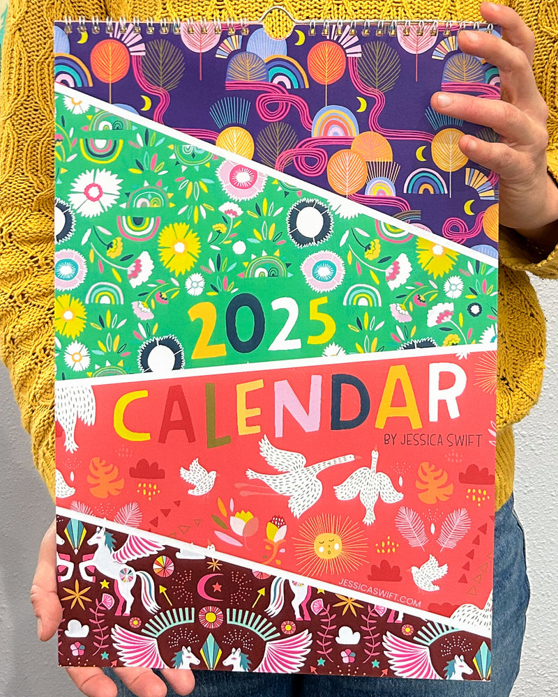 2025 Pattern Wall Calendar