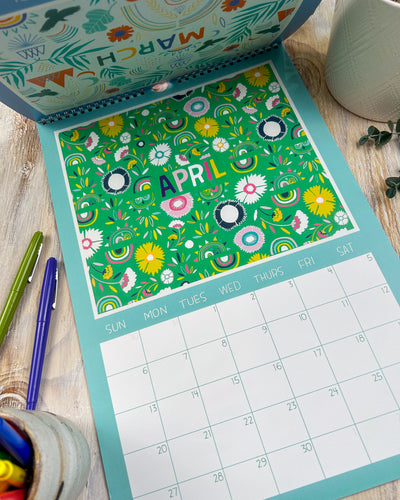 2025 Pattern Wall Calendar