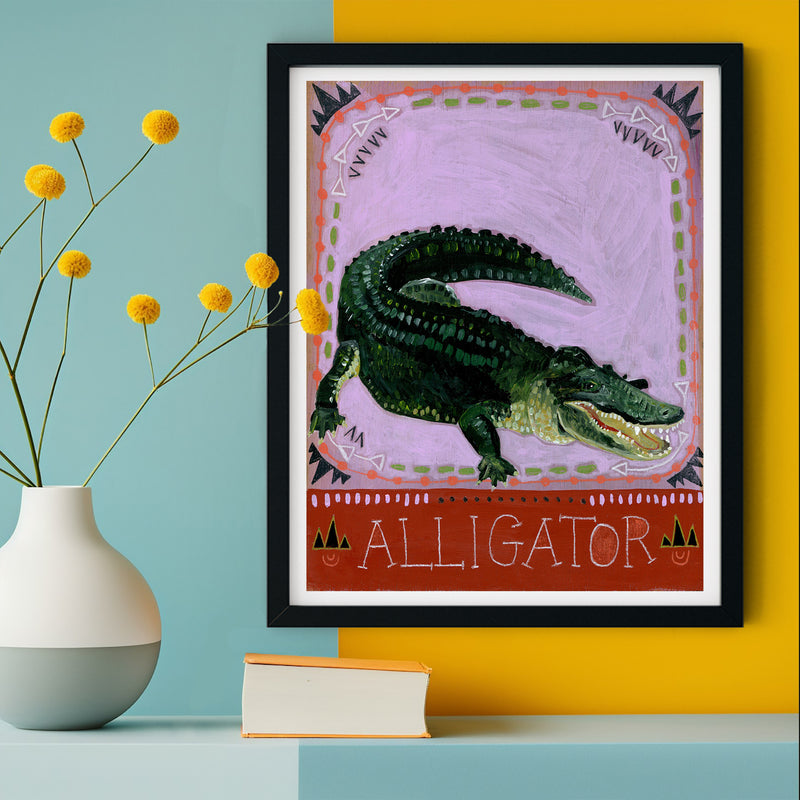 Animal Totem Print - Alligator