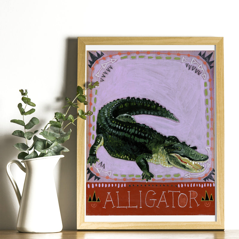 Animal Totem Print - Alligator