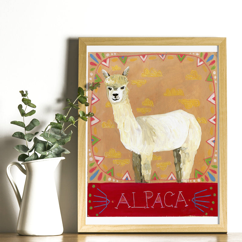 Animal Totem Print - Alpaca