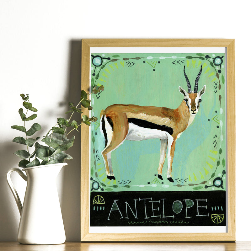 Animal Totem Print - Antelope