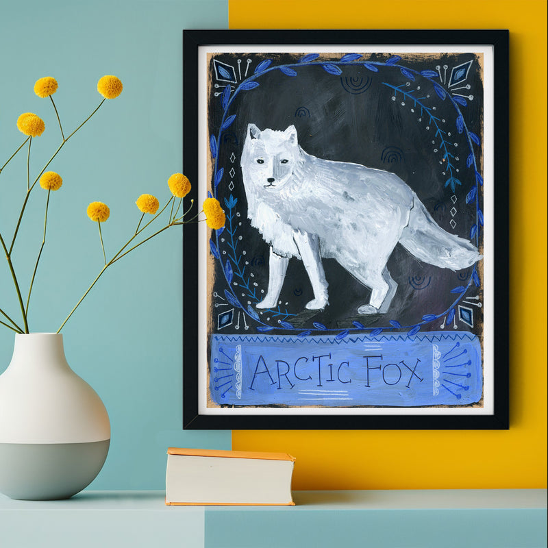 Animal Totem Print - Arctic Fox