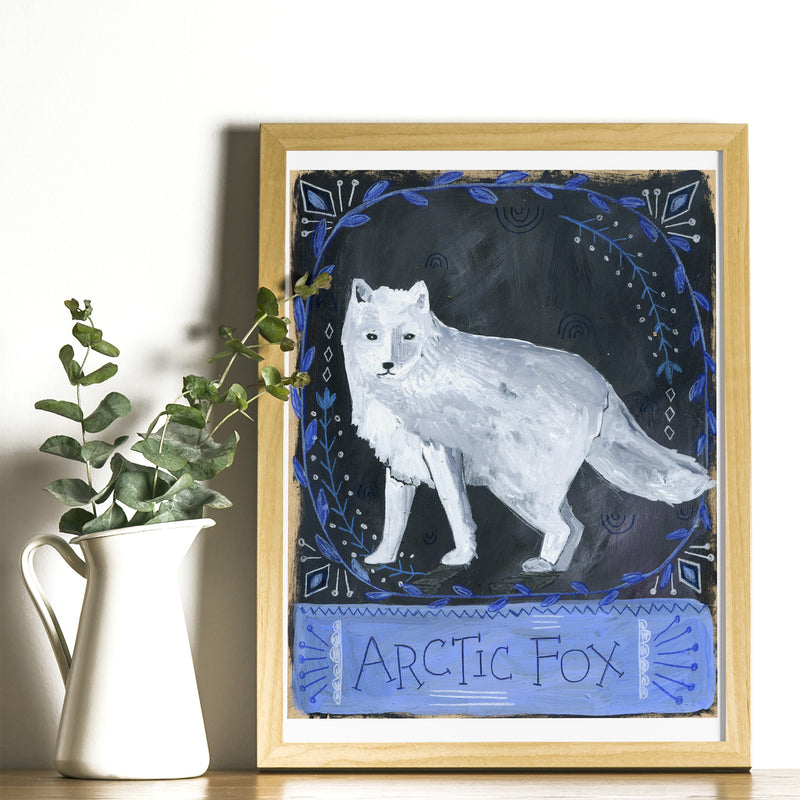 Animal Totem Print - Arctic Fox