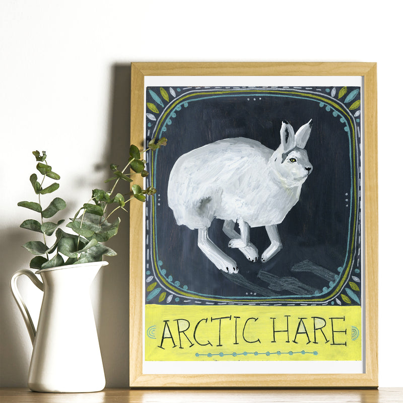 Animal Totem Print - Arctic Hare