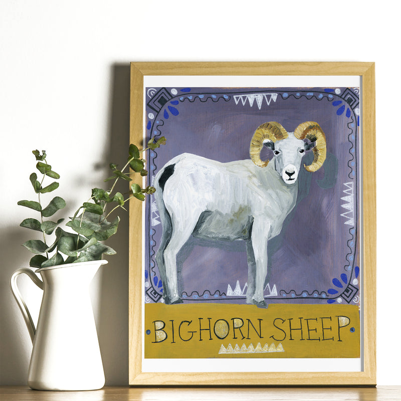 Animal Totem Print - Bighorn Sheep