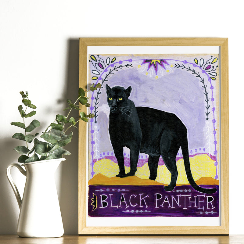 Animal Totem Print - Black Panther