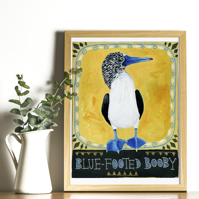 Animal Totem Print - Blue-footed Booby