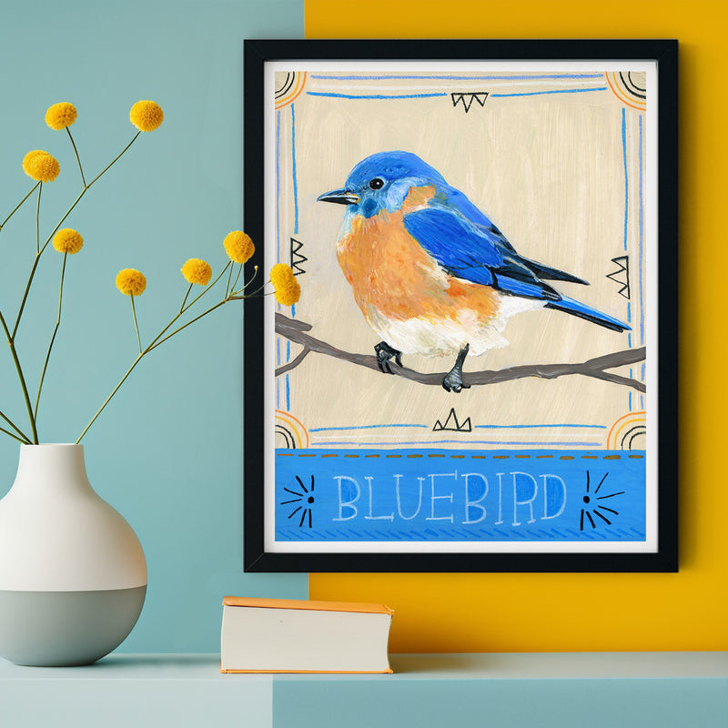 Animal Totem Print - Bluebird