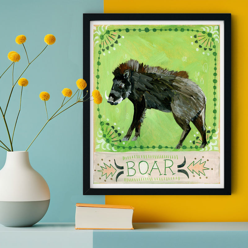 Animal Totem Print - Boar