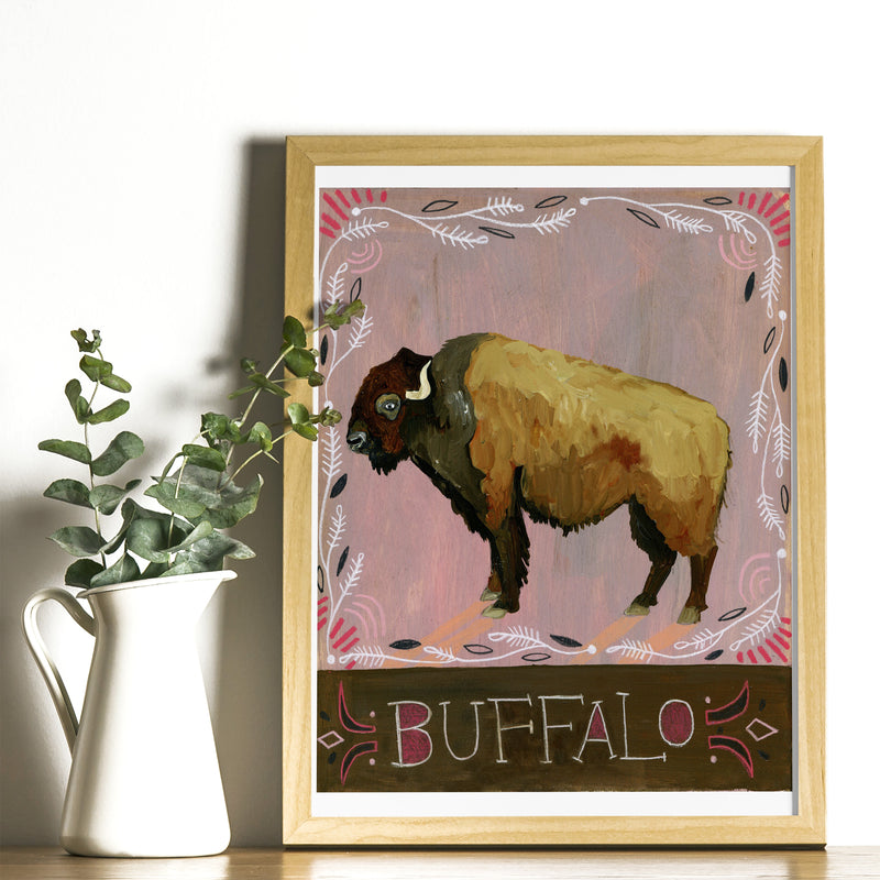 Animal Totem Print - Buffalo 2