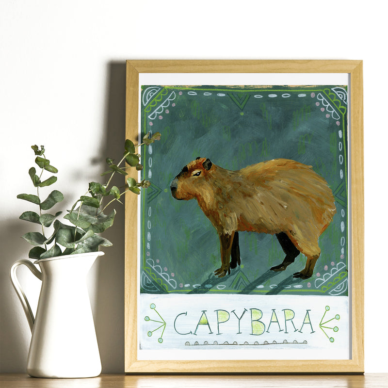 Animal Totem Print - Capybara