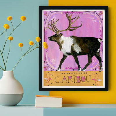 Animal Totem Print - Caribou