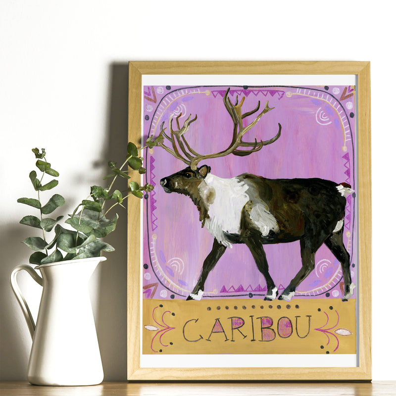 Animal Totem Print - Caribou