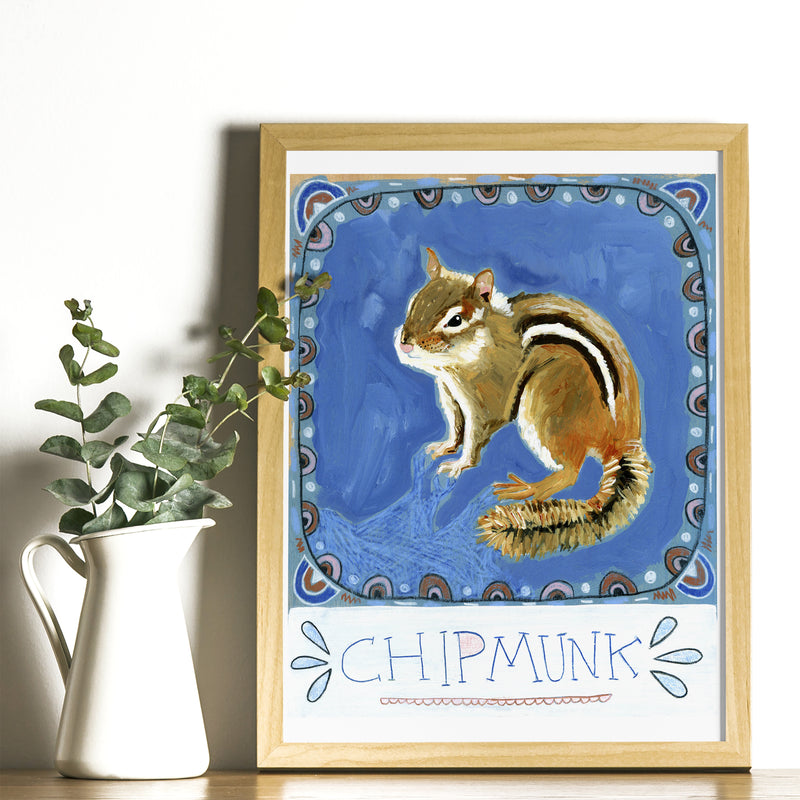 Animal Totem Print - Chipmunk