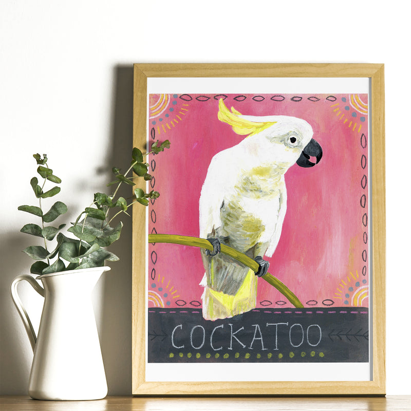 Animal Totem Print - Cockatoo