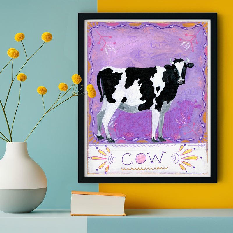 Animal Totem Print - Cow