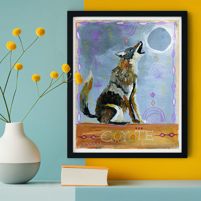 Animal Totem Print - Coyote