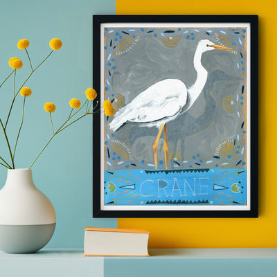 Animal Totem Print - Crane