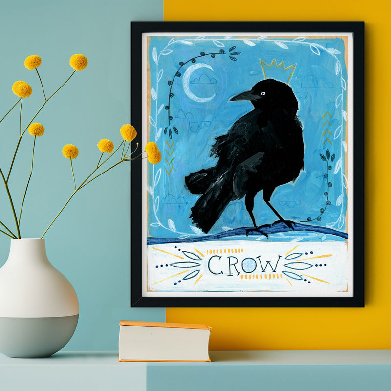 Animal Totem Print - Crow