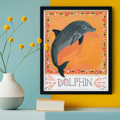 Animal Totem Print - Dolphin