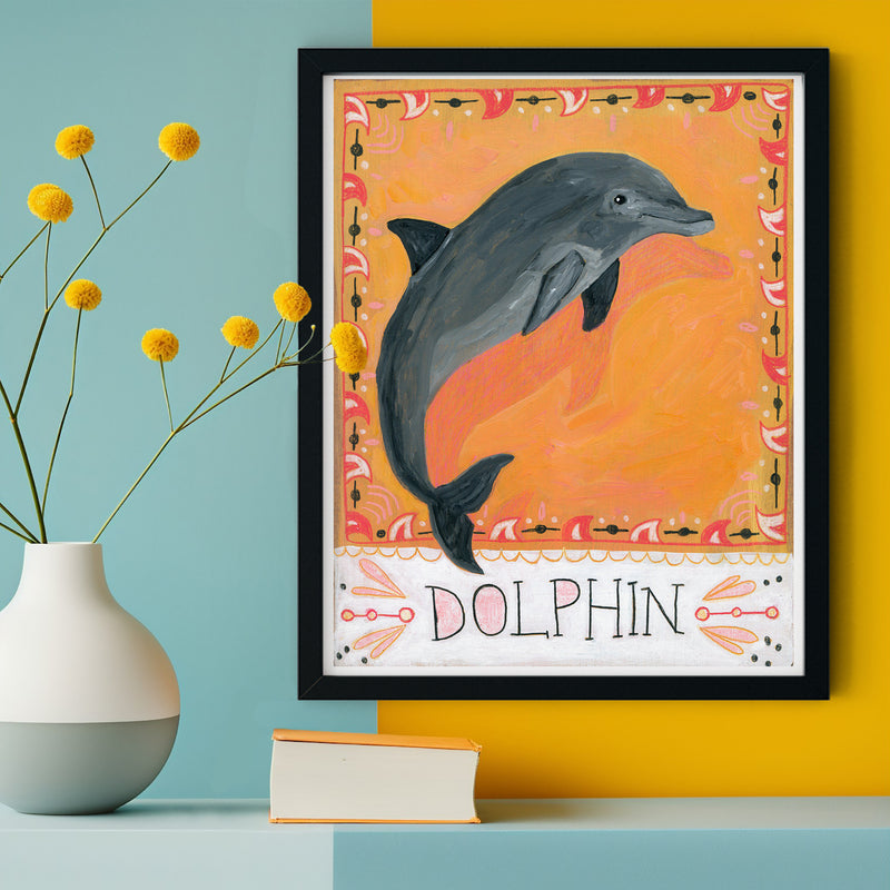 Animal Totem Print - Dolphin