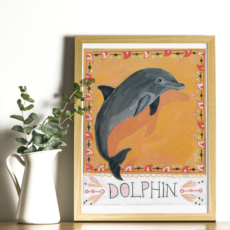 Animal Totem Print - Dolphin