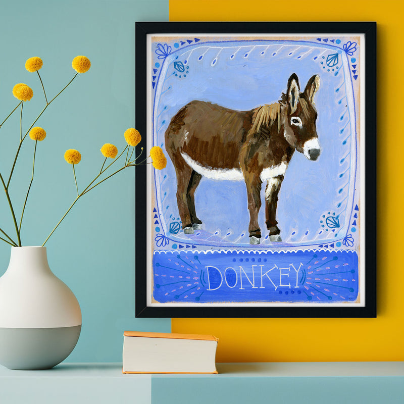 Animal Totem Print - Donkey