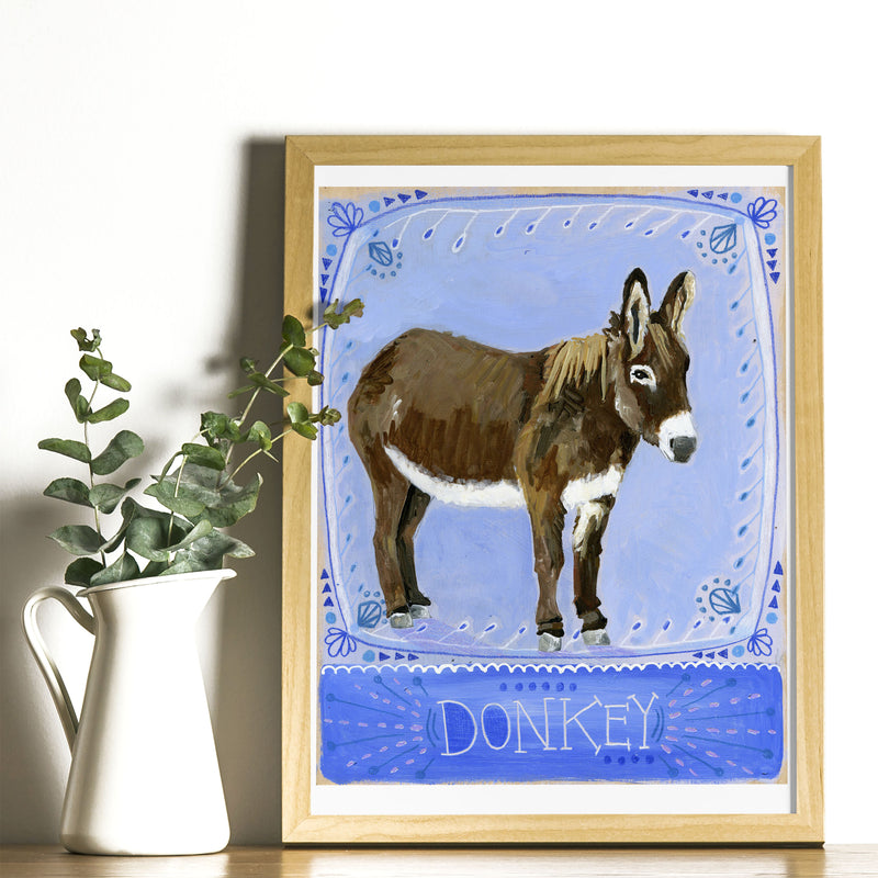 Animal Totem Print - Donkey