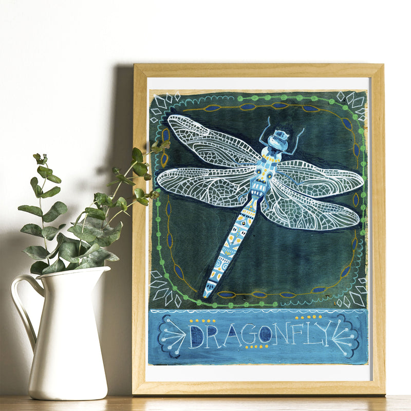 Animal Totem Print - Dragonfly