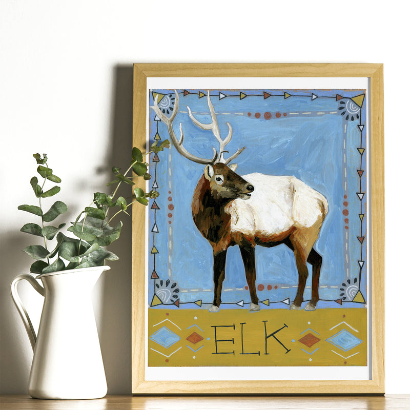 Animal Totem Print - Elk