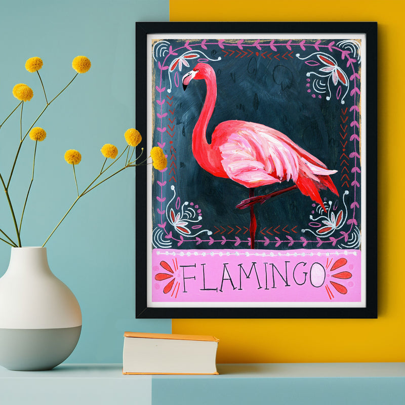 Animal Totem Print - Flamingo