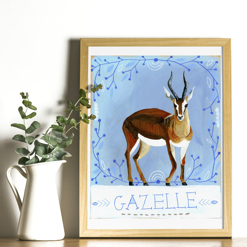 Animal Totem Print - Gazelle