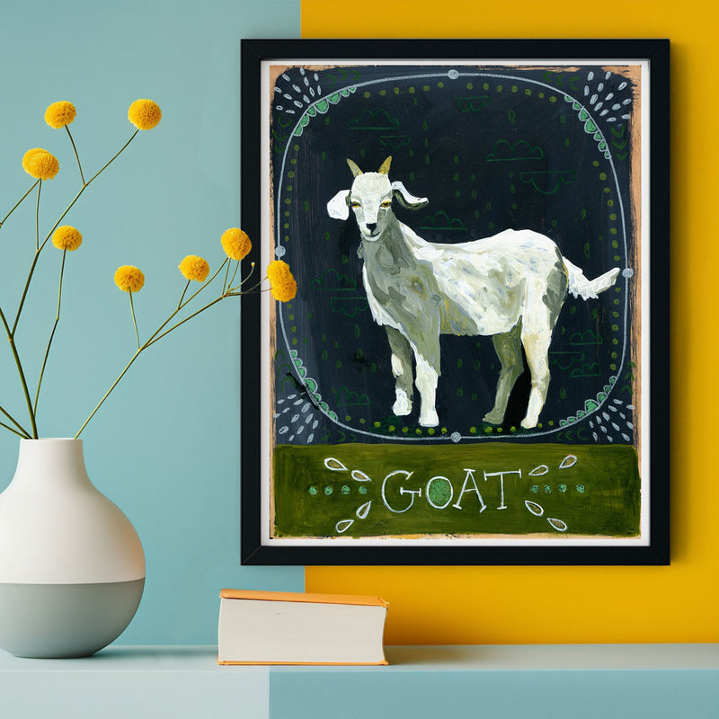 Animal Totem Print - Goat