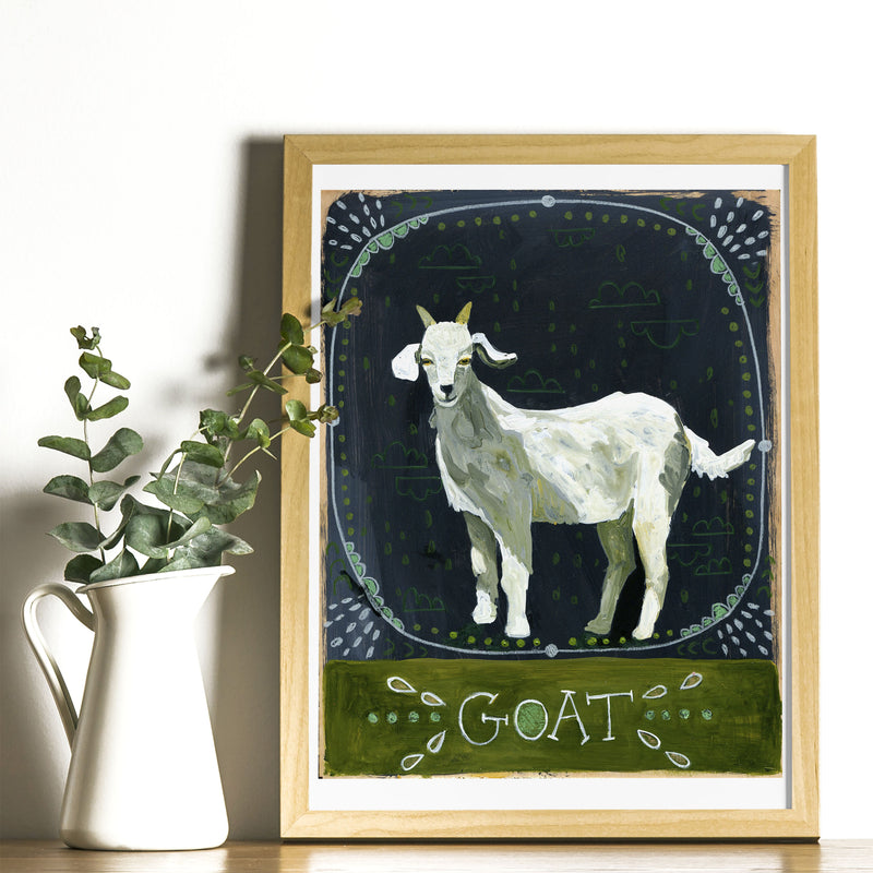 Animal Totem Print - Goat