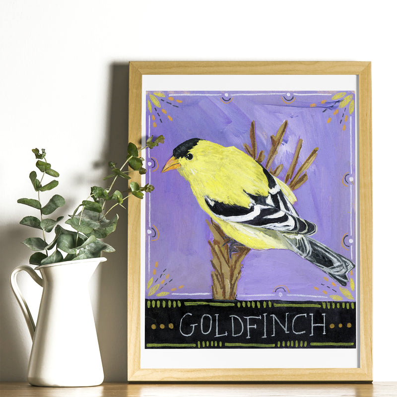 Animal Totem Print - Goldfinch