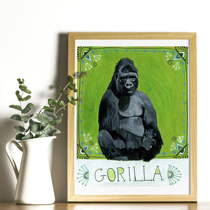 Animal Totem Print - Gorilla