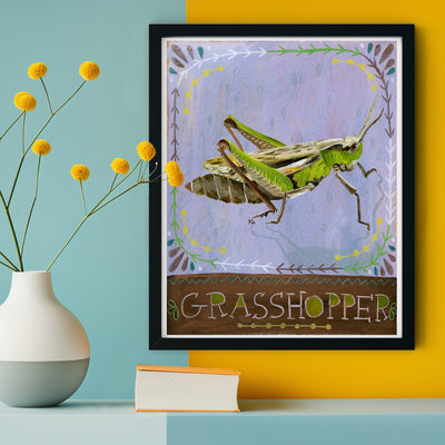 Animal Totem Print - Grasshopper