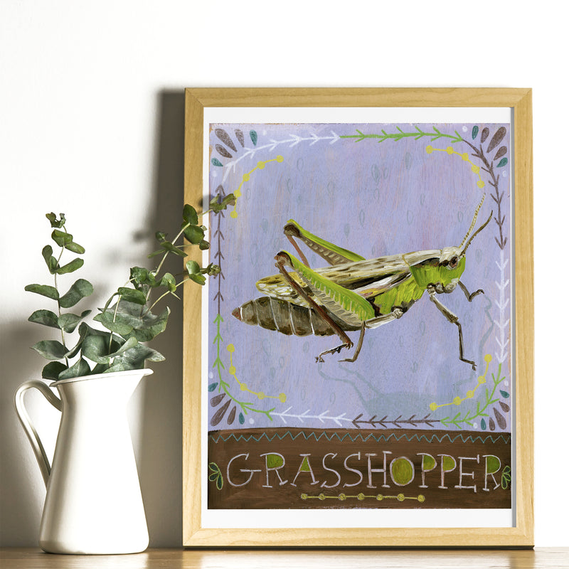 Animal Totem Print - Grasshopper