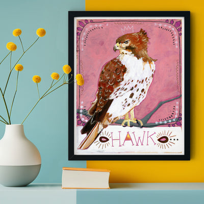 Animal Totem Print - Hawk