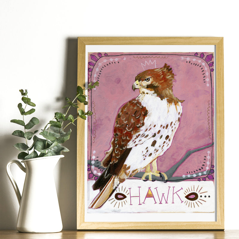 Animal Totem Print - Hawk