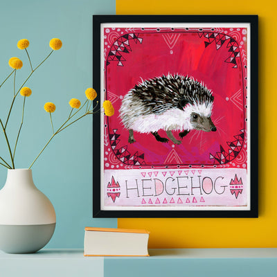 Animal Totem Print - Hedgehog