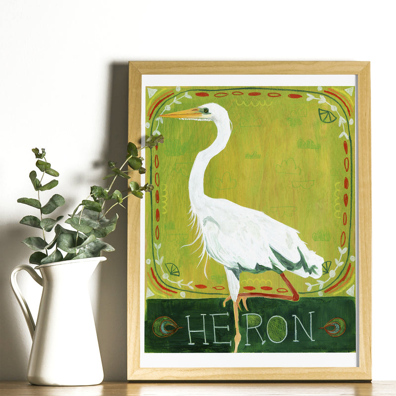 Animal Totem Print - Heron